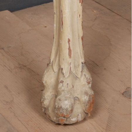 Französischer Konsolentisch Massivholz Beistelltisch bemalt antik ca 1860