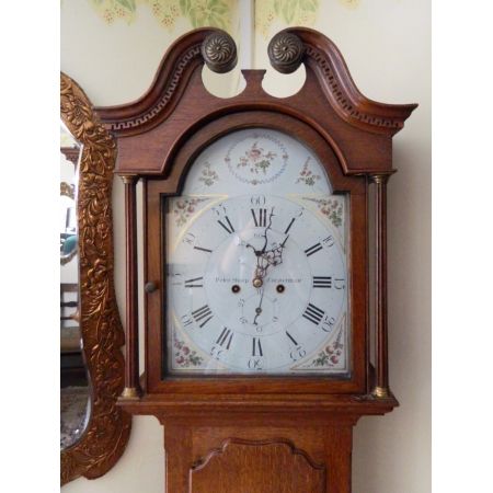 Antike Englische Eichen Standuhr ca. 1820