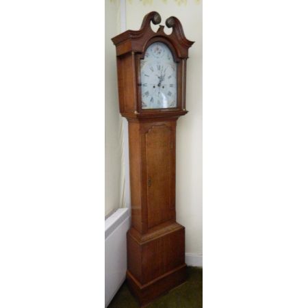 Antike Englische Eichen Standuhr ca. 1820