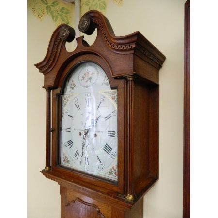 Antike Englische Eichen Standuhr ca. 1820