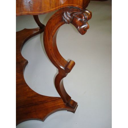 Antike italienische Beistelltische Konsolentische Massivholz ca 1800