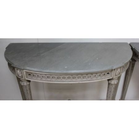 Antike französische Konsolentische Beistelltische Marmor ca 1920