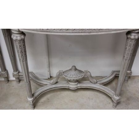 Antike französische Konsolentische Beistelltische Marmor ca 1920