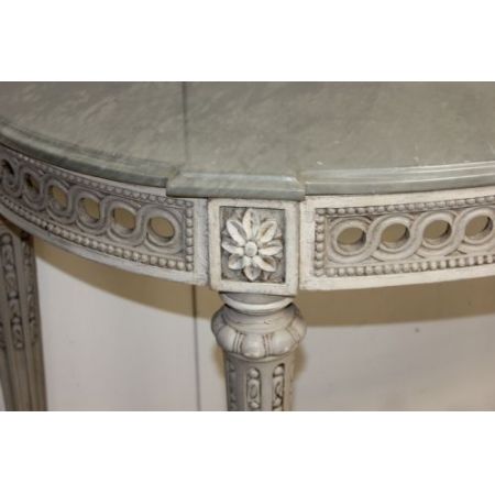 Antike französische Konsolentische Beistelltische Marmor ca 1920