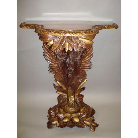 Antiker englischer Nussbaum Konsolentisch Beistelltisch 19. Jh