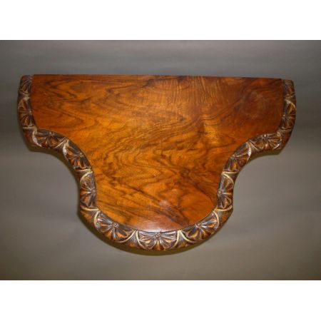 Antiker englischer Nussbaum Konsolentisch Beistelltisch 19. Jh