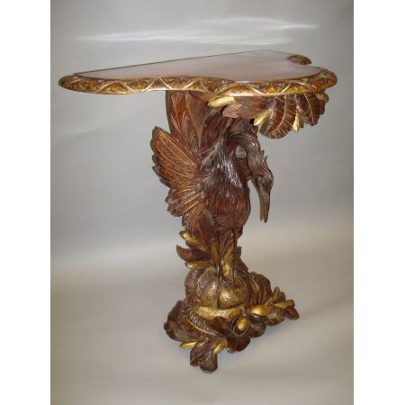 Antiker englischer Nussbaum Konsolentisch Beistelltisch 19. Jh