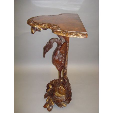 Antiker englischer Nussbaum Konsolentisch Beistelltisch 19. Jh