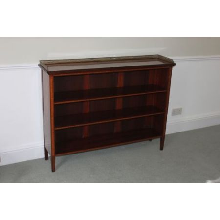 Edwardianischer englischer Bücherschrank Mahagoni antik ca 1890