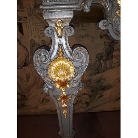 Französischer Antiker vergoldeter Kalkholz Tisch ca. 18. Jh.