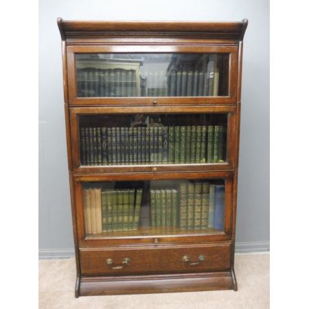 Englisches Eichen Bücherregal original antik ca 1910