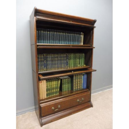 Englisches Eichen Bücherregal original antik ca 1910