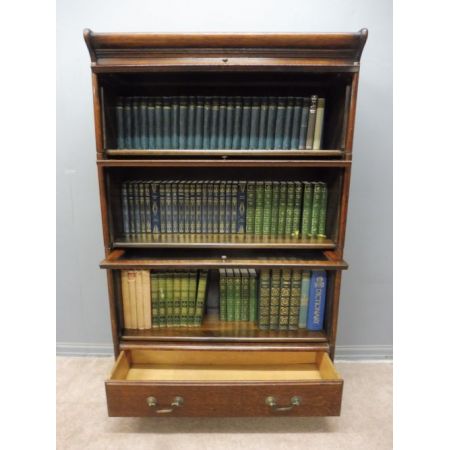 Englisches Eichen Bücherregal original antik ca 1910