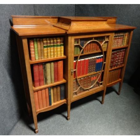 Antiker englischer Bücherschrank Satinholz ca 1910