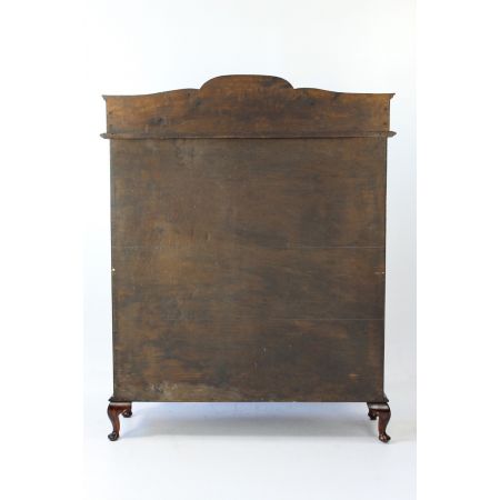 Edwardianischer Arts & Crafts Mahagoni Bücherschrank Vitrine antik ca 1890