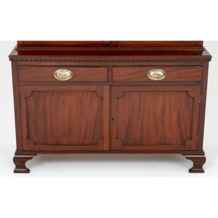 Georgianischer Mahagoni Bücherschrank original antik ca 1920