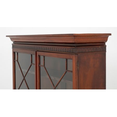 Georgianischer Mahagoni Bücherschrank original antik ca 1920