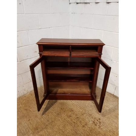 Viktorianisches Mahagoni Bücherregal Vitrine antik ca 1880