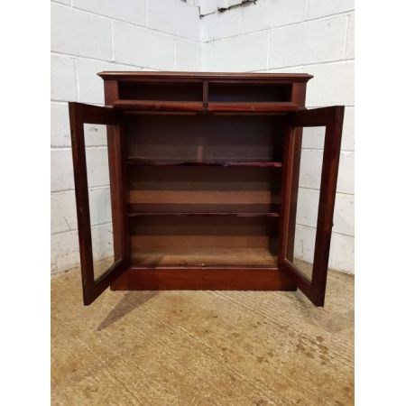 Viktorianisches Mahagoni Bücherregal Vitrine antik ca 1880