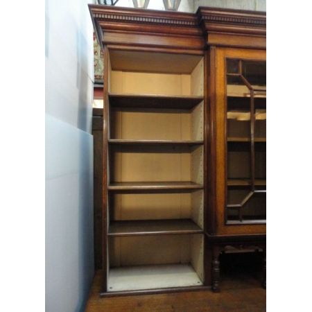 Antiker britischer Eichen Bücherschrank ca 1890