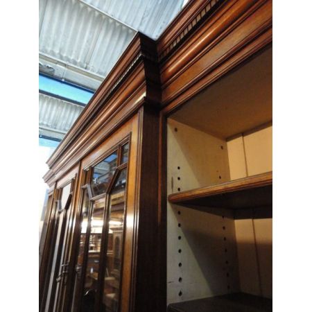 Antiker britischer Eichen Bücherschrank ca 1890