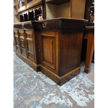 Antiker britischer Eichen Bücherschrank ca 1890