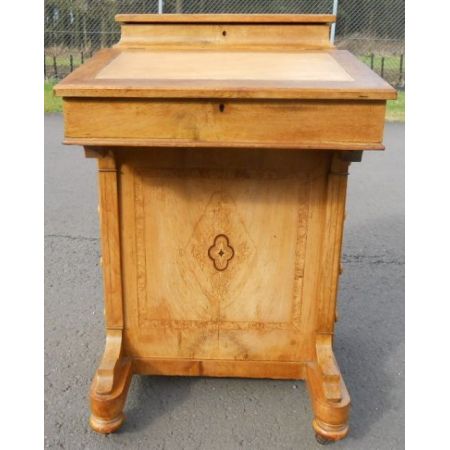 Englischer Antiker Nussbaum Davenport viktorianisch ca. 1880