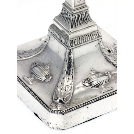 Antike englische Silber Kerzenhalter ca 1901