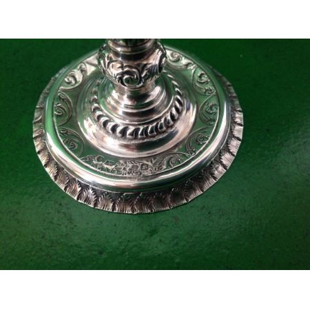 Viktorianische antike Kerzenständer Silber englisch 1841