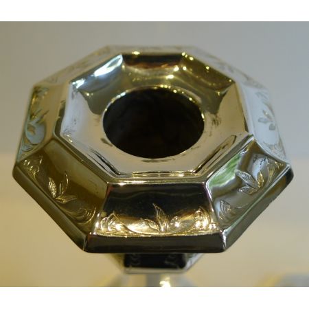 Antike englische Echtsilber Kerzenhalter ca 1851