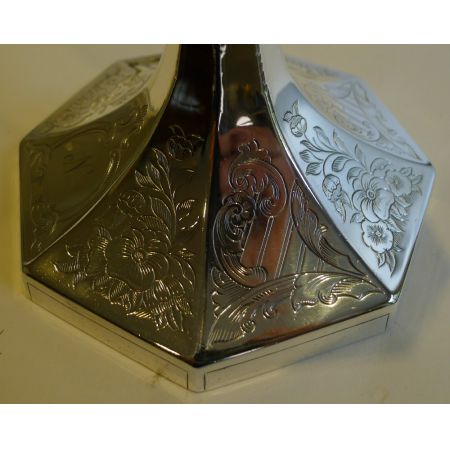 Antike englische Echtsilber Kerzenhalter ca 1851