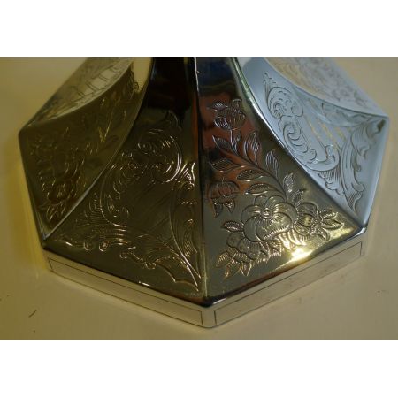 Antike englische Echtsilber Kerzenhalter ca 1851