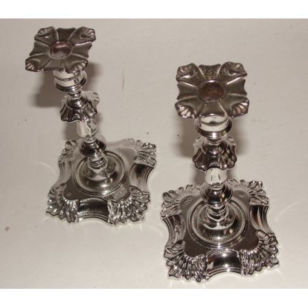 Viktorianische antike Echtsilber Kerzenhalter englisch 1895