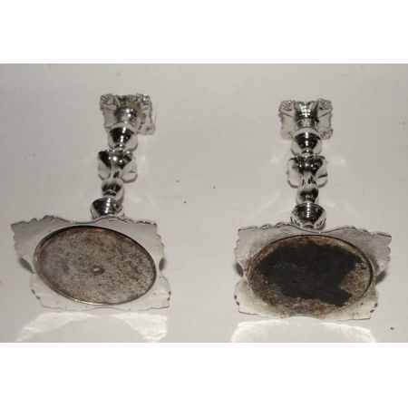 Viktorianische antike Echtsilber Kerzenhalter englisch 1895