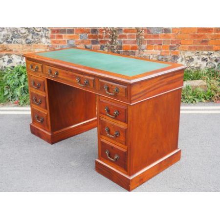 Viktorianischer antiker Mahagoni Schreibtisch englisch ca 1900
