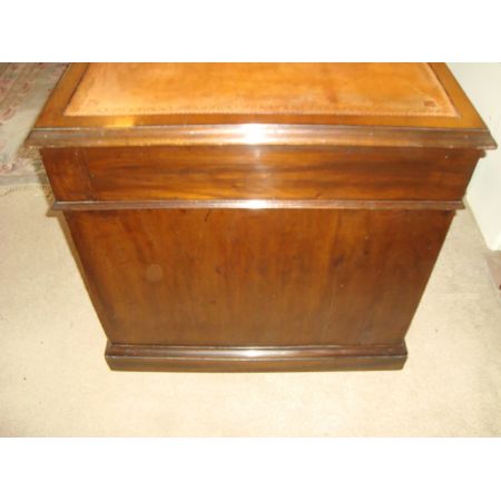 Viktorianischer antiker Mahagoni Schreibtisch englisch ca 1880