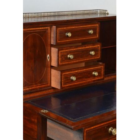 Viktorianischer antiker Mahagoni Damen Schreibtisch Ladies Desk ca 1890