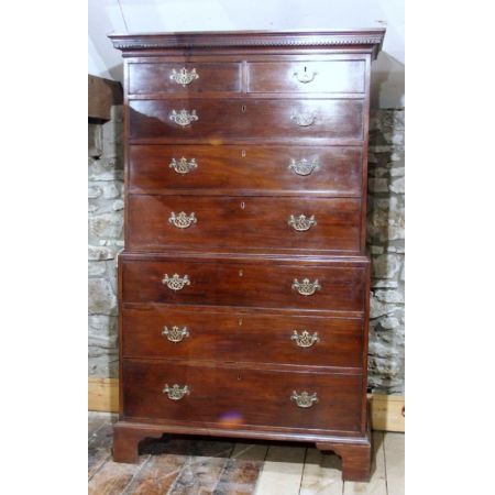 Britische antike Mahagoni Kommode ca 1800