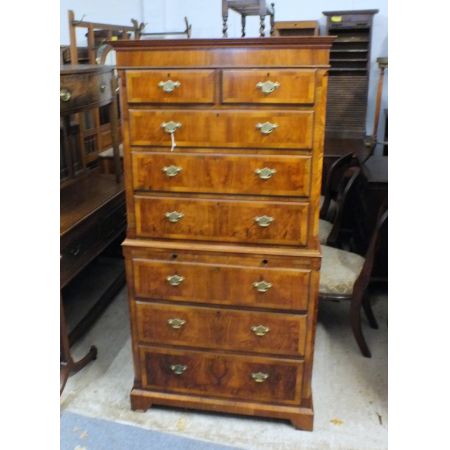 Englische Nussbaum Kommode original antik ca 1920