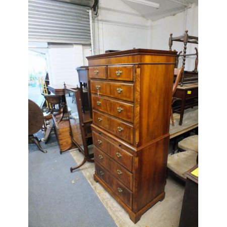 Englische Nussbaum Kommode original antik ca 1920