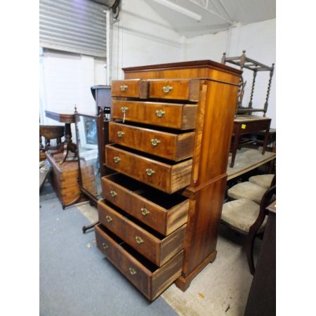 Englische Nussbaum Kommode original antik ca 1920