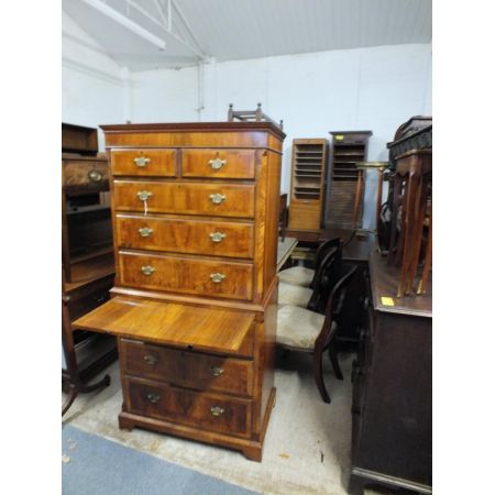 Englische Nussbaum Kommode original antik ca 1920