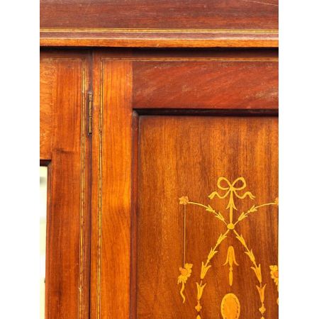 Viktorianischer Massivholz Kleiderschrank antik englisch ca 1850