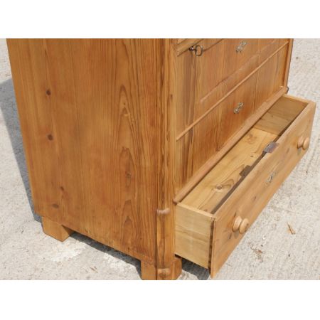 Antiker deutscher Kiefern Kleiderschrank Weichholz ca 1910