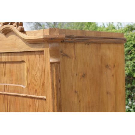 Antiker deutscher Kiefern Kleiderschrank Weichholz ca 1910