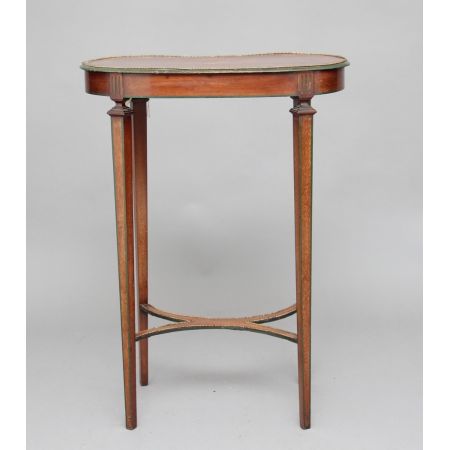 Antiker edwardianischer Beistelltisch Mahagoni britisch ca 1890