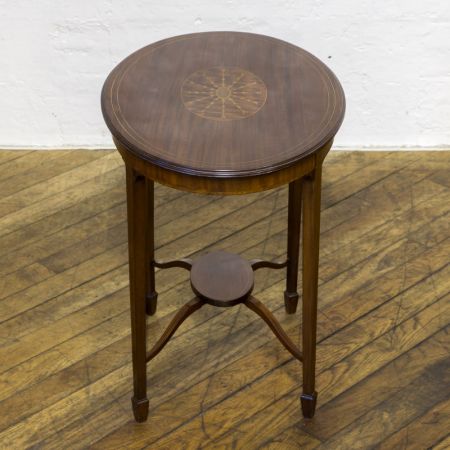 Edwardianischer Mahagoni Beistelltisch Sheraton Revival antik ca 1890