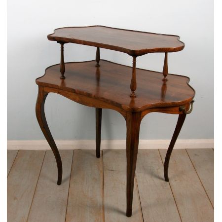 Antiker englischer Palisander Beistelltisch Serviertisch ca 1900