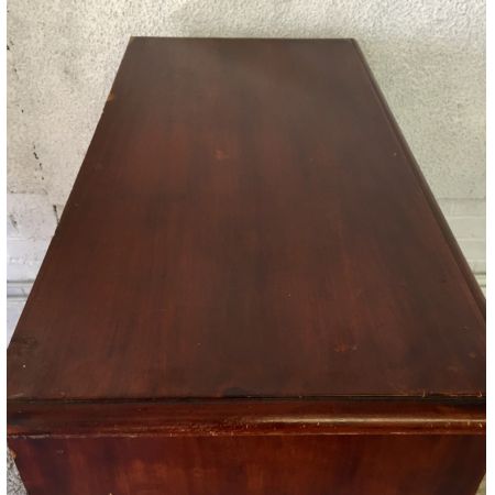 Viktorianische antike Kiefern Kommode lackiert ca 1850