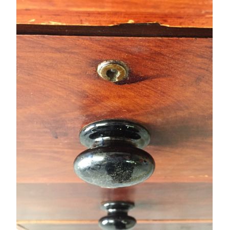 Viktorianische antike Kiefern Kommode lackiert ca 1850